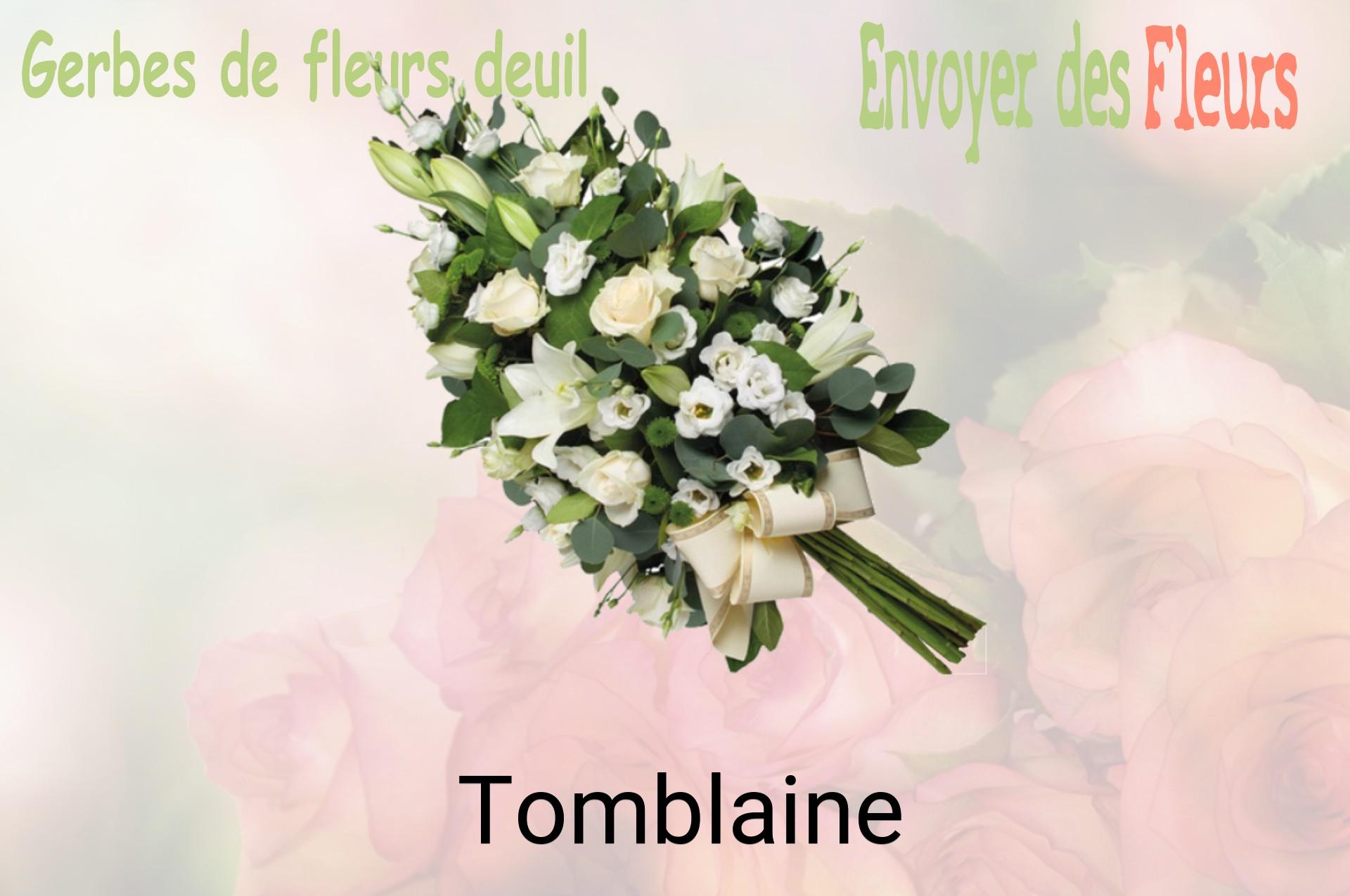 Gerbe de fleurs de deuil livrée à Tomblaine